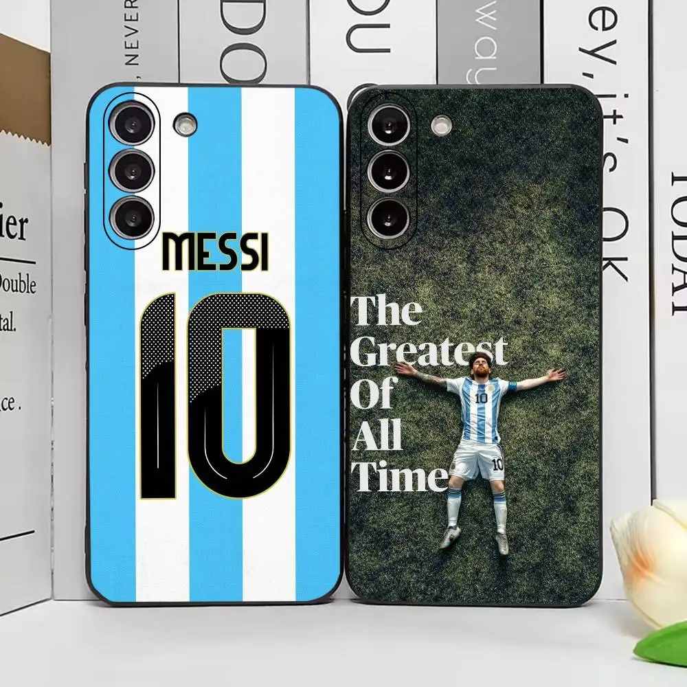 M-Messi Football Star Support Phone Case Silicone Soft For Samsung Galaxy A73,A72,A71,A70,A53,A52,A51