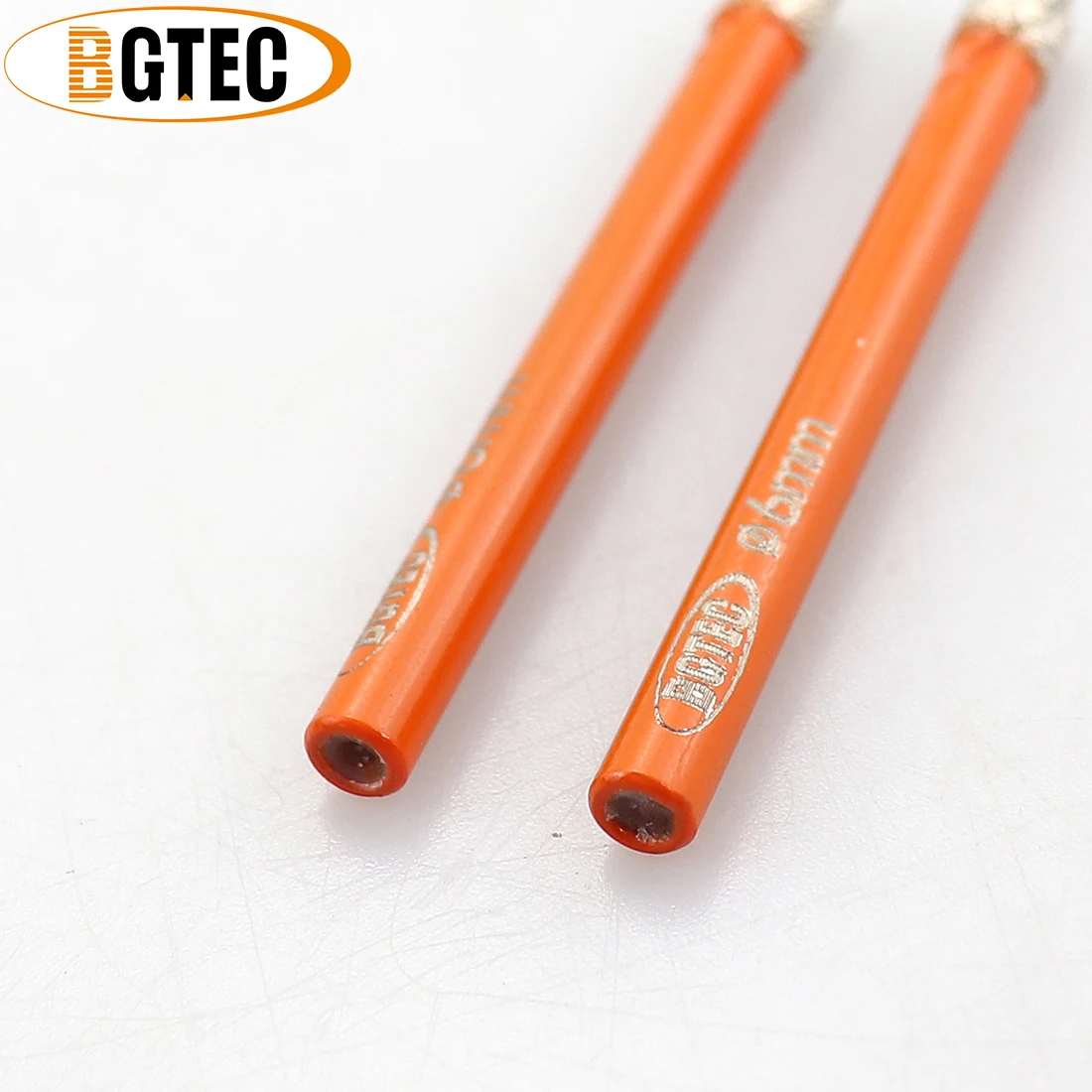 BGTEC 2pcs 라운드 생크 Dia10mm 다이아몬드 드라이 드릴링 비트 진공 Brazed 대리석 세라믹 타일 화강암 미니 핸드 드릴 코어 비트