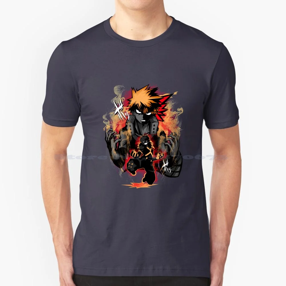 Hero Rival Kacchan T Shirt 100% Cotton Tee Kacchan Mha Bakugou Katsuki Bakugo Mha Boku No Hero Academia My Hero Academy Bnha