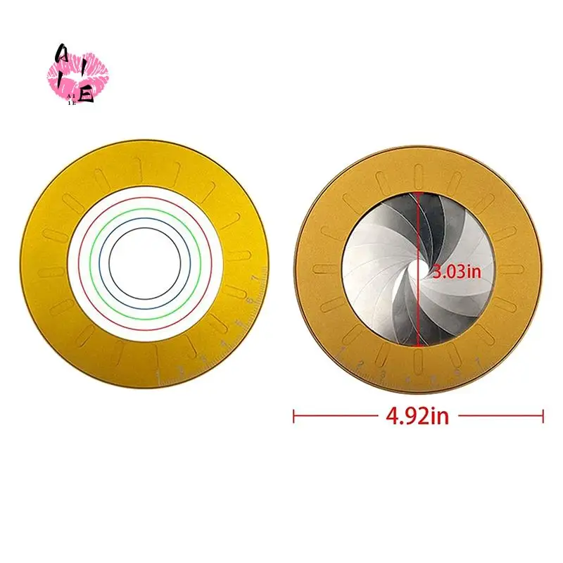 

A11E-Adjustable Circle Drawing Ruler Tool, Professional Round Circle Drawing Tool, Measuring Ruler (1Pcs)