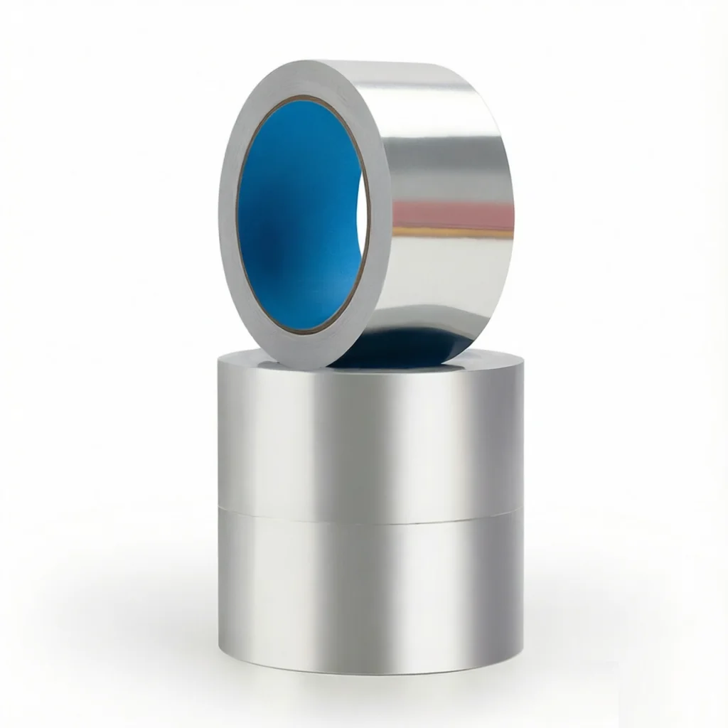 MECHANIC 20m High Temperature Resistant Aluminum Foil Tape 0.06-0.15mm Thickness Sealing Leak Proof Heat Insulation Foil Tape