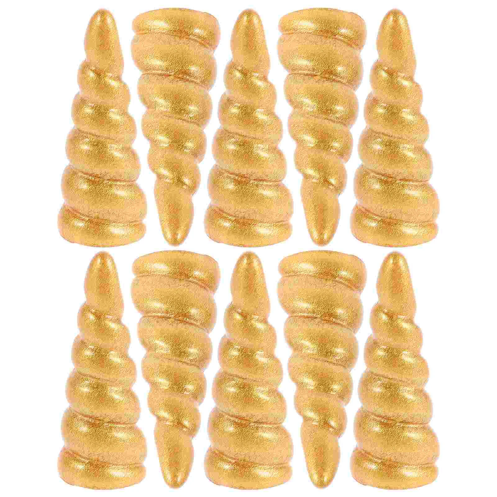 

10Pcs Unicorn Horn For Diy Hair Clips Enchanting Hair Ornamentation Great For Diy Headbands And Festive Hairpiece