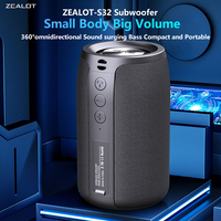 ZEALOT S32 5W Wireless Speakers, Portable Subwoofer Speaker, 1800mAh Battery, 10 Hours Playtime Loud Stereo, Booming Bass.