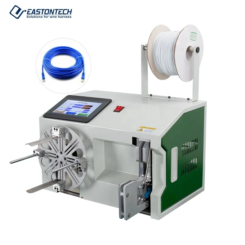 

EW-20B wire winding machine automatic cable coiling machine data wire power cable winding and tying machine