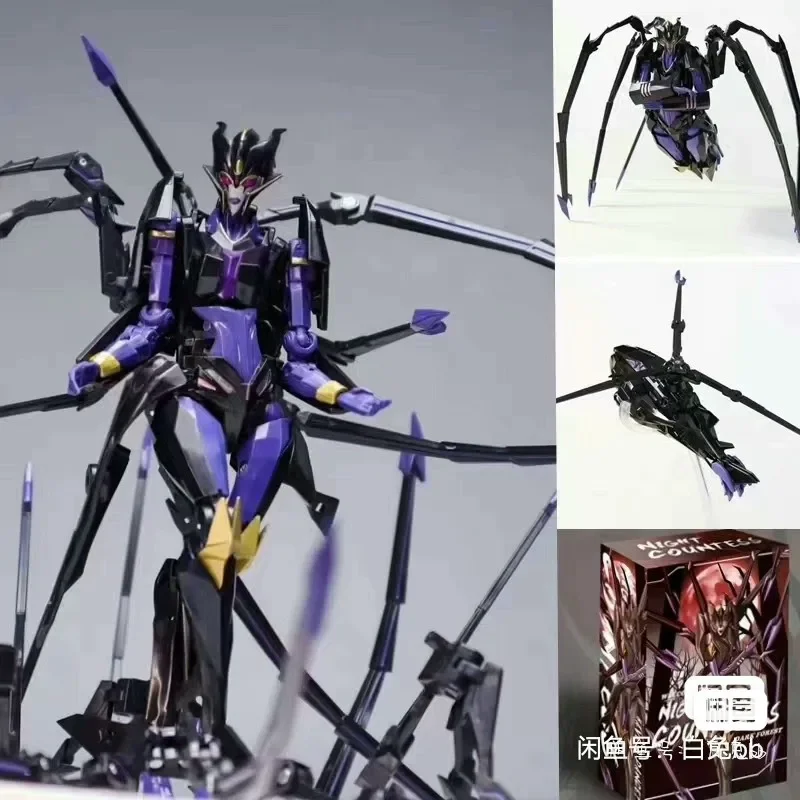 In Stock Night Countess Tfp Blackarachnia 3rd Party Transformation Robot Toy Voyager Scale Action  Figures Collection Toy  Gifts