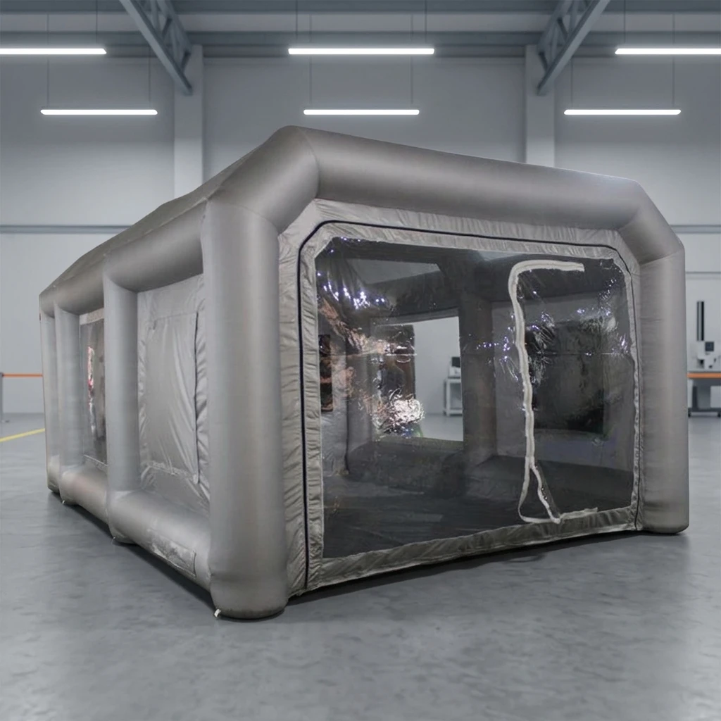 Portable Custom 7M Inflatable Spray Paint Booth Tent Mobile Inflatable Car Spray Paint Booth With Filter System