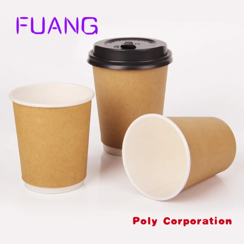 Custom  Hot selling disposable food grade paper tea coffee cup vasos de paper takeaway containers