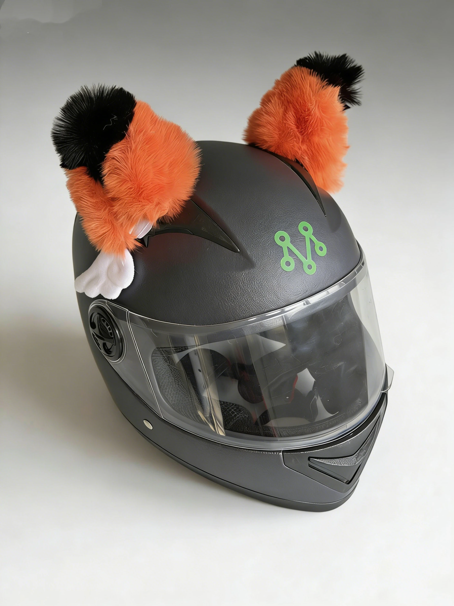 Plush Rabbit Ear Motorcycle Helmet Decoration Cartoon Imitation Rabbit Electric Scooter Universal Capacete De Moto Accessory