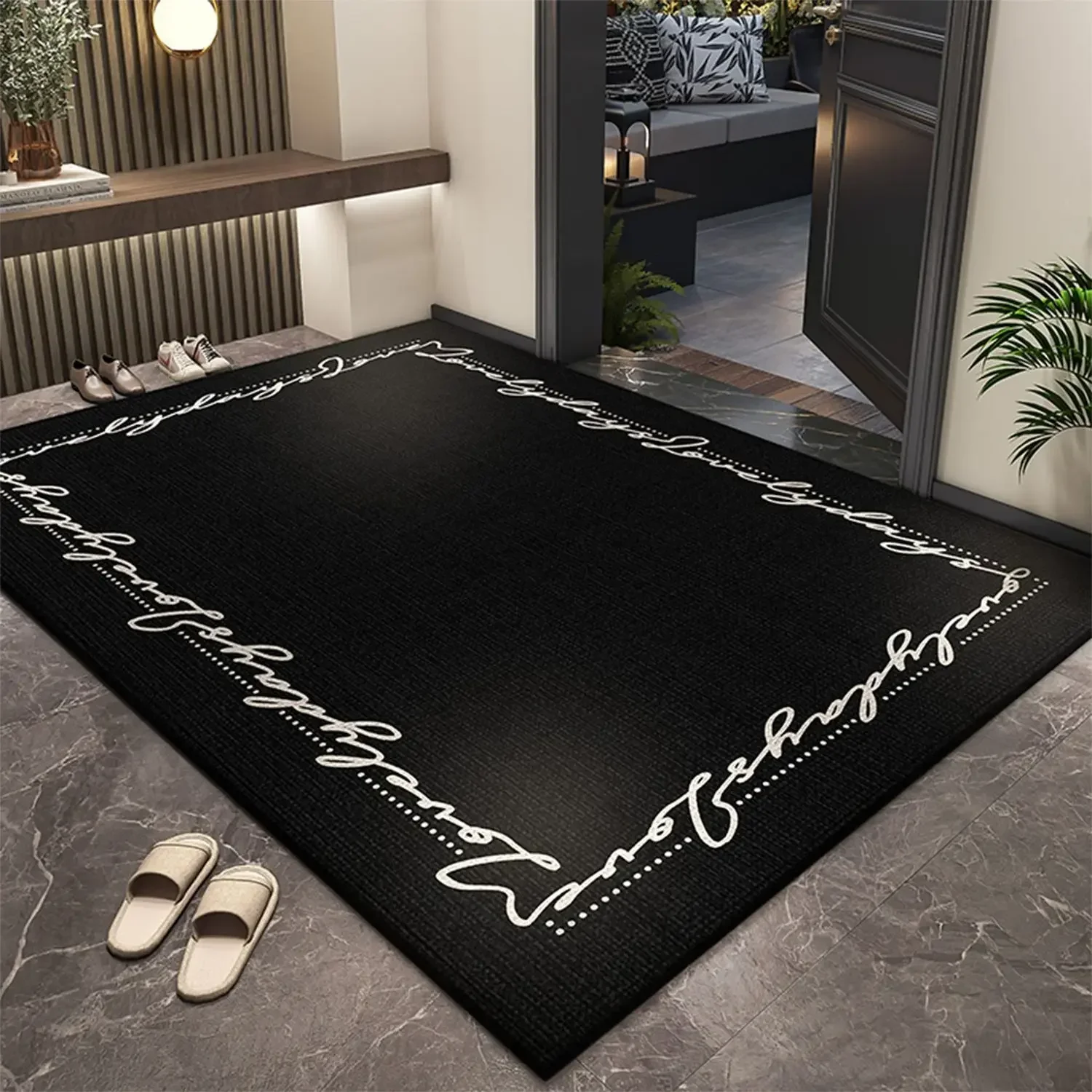 Simple entry door floor mat, entrance door foot mat, advanced gate carpet dust removal and soil door mat can be customized