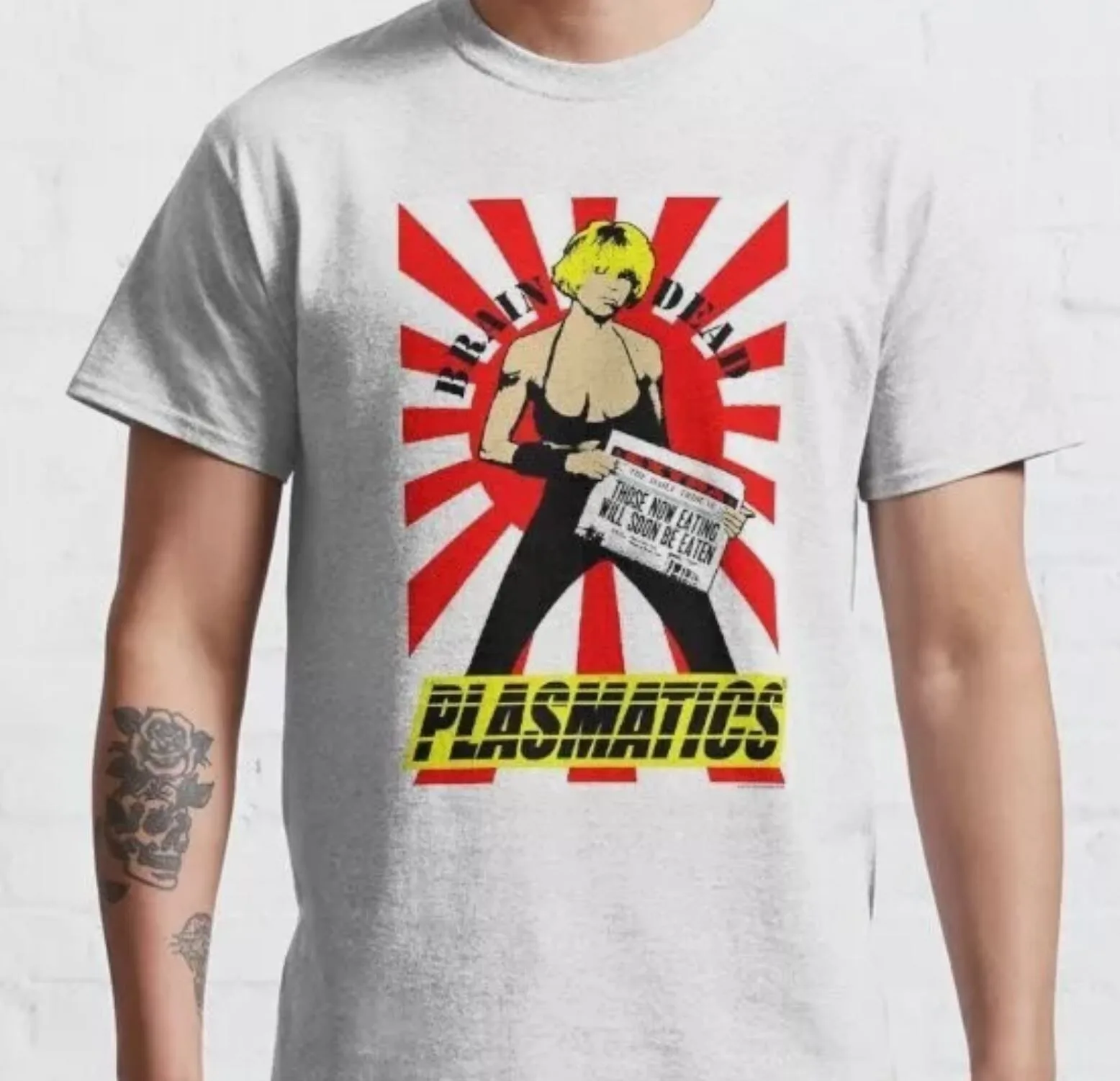 

Черная футболка унисекс с короткими рукавами The Plasmatics Band S-5XL