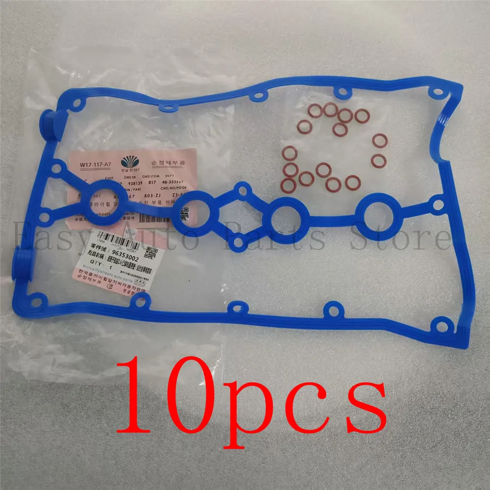

10PCS Aluminum Valve Cover Gasket Rubber seal OEM# 96353002 For Chevrolet Aveo /Daewoo Lanos 1.6L Excelle 1.6