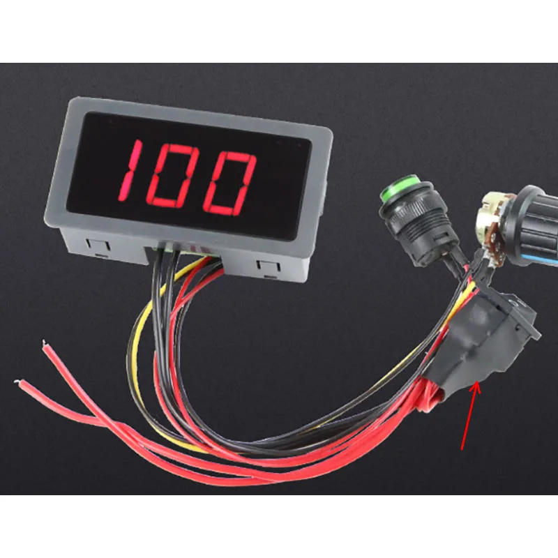 CCM5D PLC Цифровой дисплей ШИМ Регулятор двигателя постоянного тока 6 В 12 В 24 В Контроллер скорости двигателя может CW CCW Переключатель Бесступенчатая смена скорости