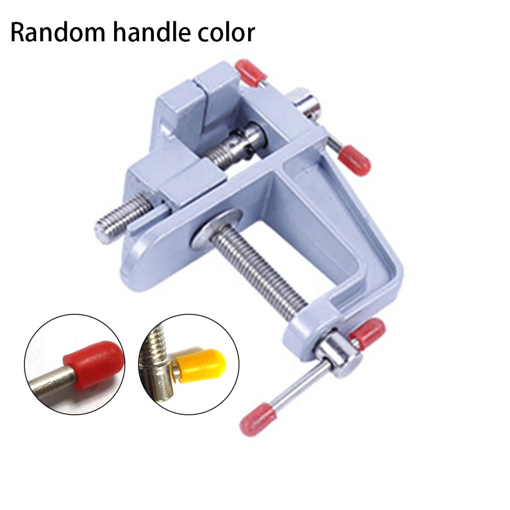 Mini Aluminum Alloy Bench Vise Muliti-Funcational Table Screw Vise Precision Bench Jewelry Clamp Vice Table Vice DIY Tool