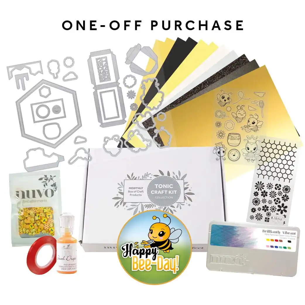 Happy Bee Day Tonic Metallstanzformen und Silikonstempel Schablone für Scrapbooking Album Dekoration Bastelzubehör für DIY Grußkarten