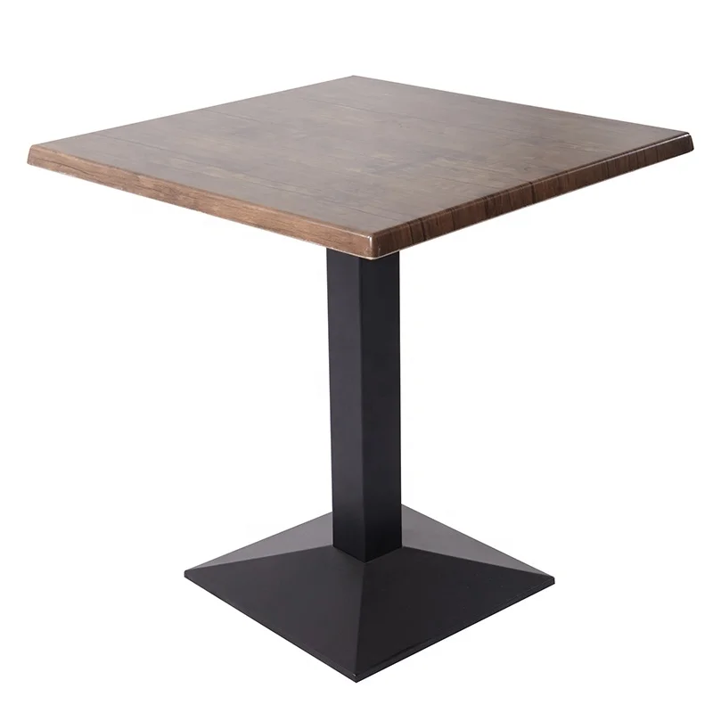 

Modern Patio Restaurant Optional Top Furniture Outdoor Garden Cafe Square Aluminum Dining Table