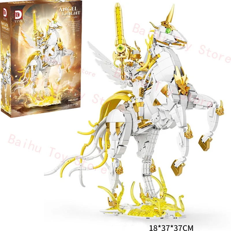 NEW Saint Seiya Assembly Figure Anime Saint Seiya Angel Knight Divine Light Aciton Figures ABS Assembling Model Toy Boys Gift