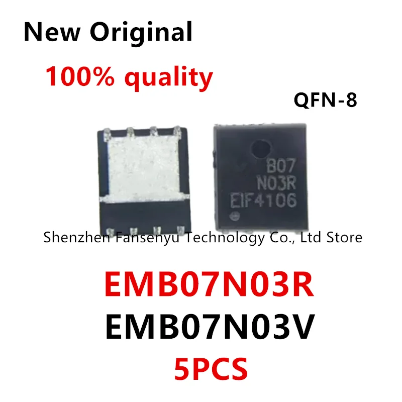 

(5piece)100% New EMB07N03HR EMB07N03R B07N03R EMB07N03V EMB07N03 B07N03 QFN-8