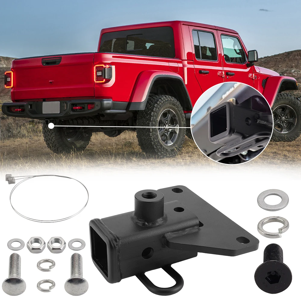 2Inch Receiver Trailer Attachment Device For Jeep Gladiator 2020-2024 Truck Pickup JT Rear