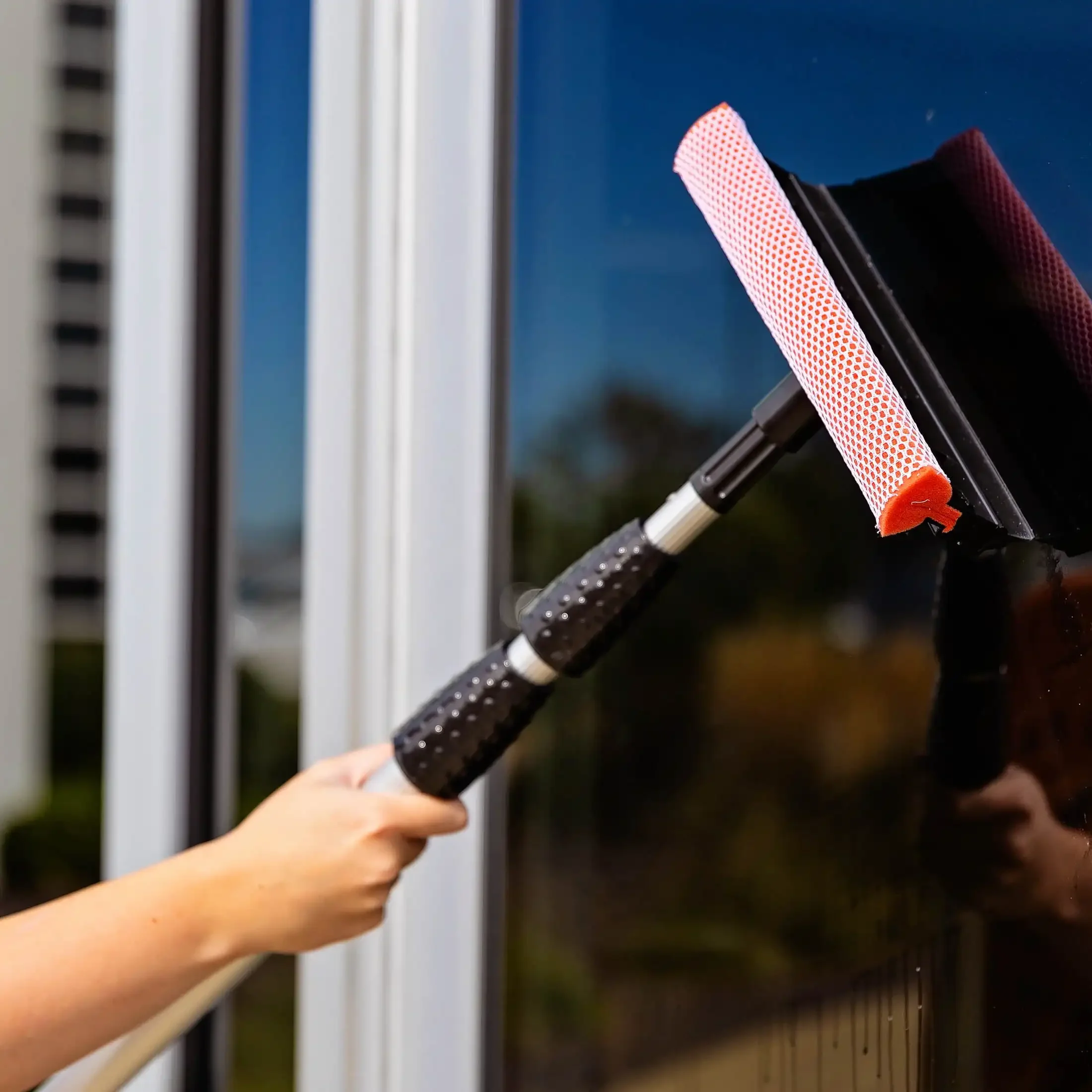 شفرة تنظيف النوافذ القابلة للسحب لإزالة الأوساخ والغبار والفيلم القوي