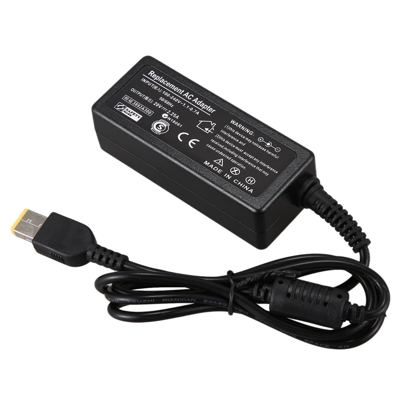 20V2.25A AC Adapter Charger for LENOVO ADLX45NLC3A USB ThinkPad New S2 Yoga13 11 S1 K2450 45W Flex 3-1120 1130 X270