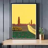 Hiroshi Nagai Vaporwave Japan Beach City Summer Wall Art Canvas Painting Prints Posters Wall Pictures Nordic Living Room Decor 4