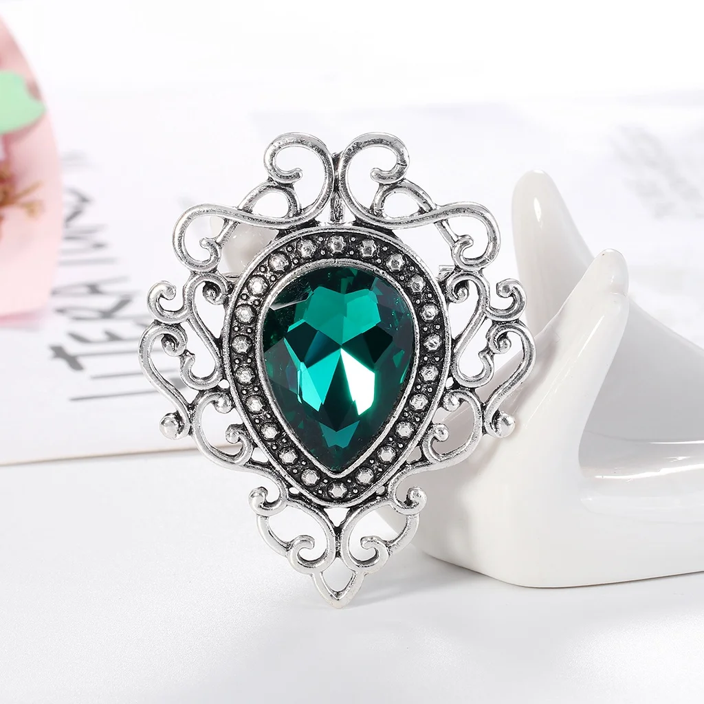 Fashion Acrylic Brooch Accessories Fashion Ladies Jewelry Scarf Buckle Alloy Acrylic Brooch