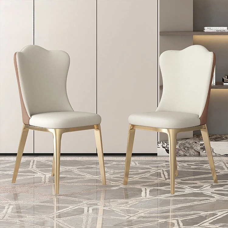

Light Luxury Dining Chair Home Cream Style Restaurant Modern Simple Designer High-end Backrest Chair Creative Soft Bag Chair