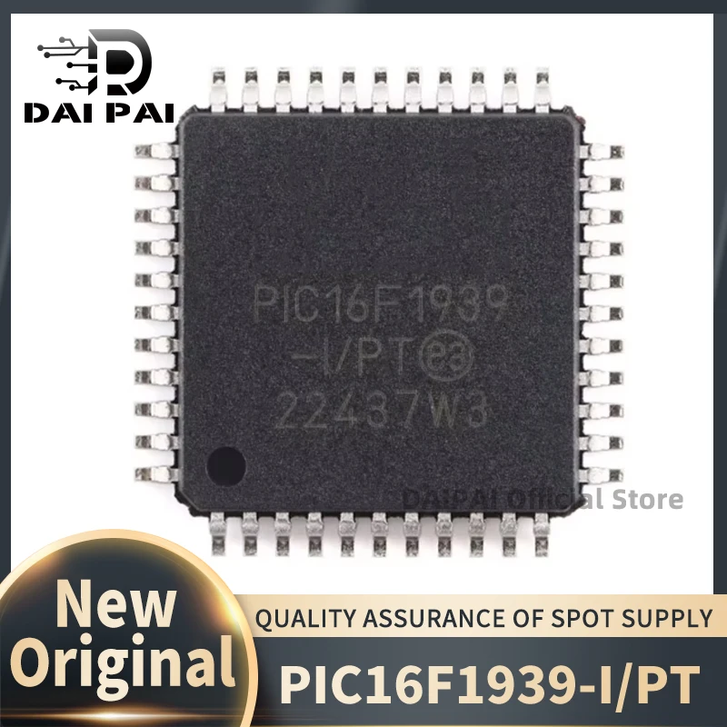 (5piece)100% New original PIC16F1939-I/PT PIC16F1939 TQFP-44 Microcontroller chip IC
