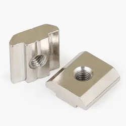 10/20/50Pcs M3 M4 M5 M6 M8 M10 T Block Square Nuts T-Track Sliding Hammer Nut Aluminum Profile Fastener  2020 3030 4040 4545