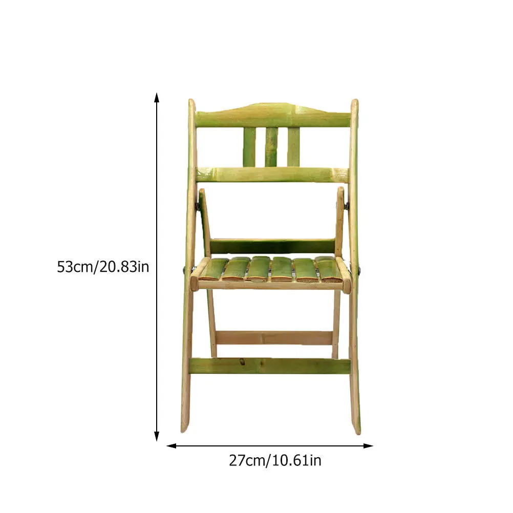 1개 대나무 접이식 의자 휴대용 야외 캠핑 의자 정원 낚시 하이킹 접이식 의자 수제 편안한 의자