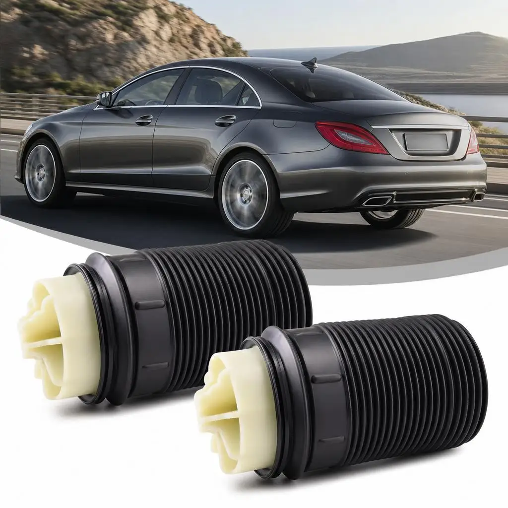 Image of 2 Stück Auto-Hinterachse Stoßdämpfer Feder Luftfederung für Mercedes CLS C218 X218 E-Klasse W212 S212