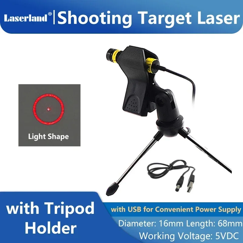 Range Training Shooting Target Laser System Red Light Module with Tripod Holder and USB Cable