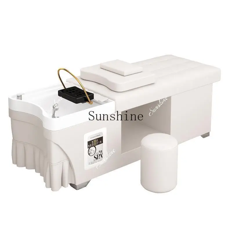 FTBarber shop special hair treatment shampoo bed water circulation fumigation water heater massage full bed