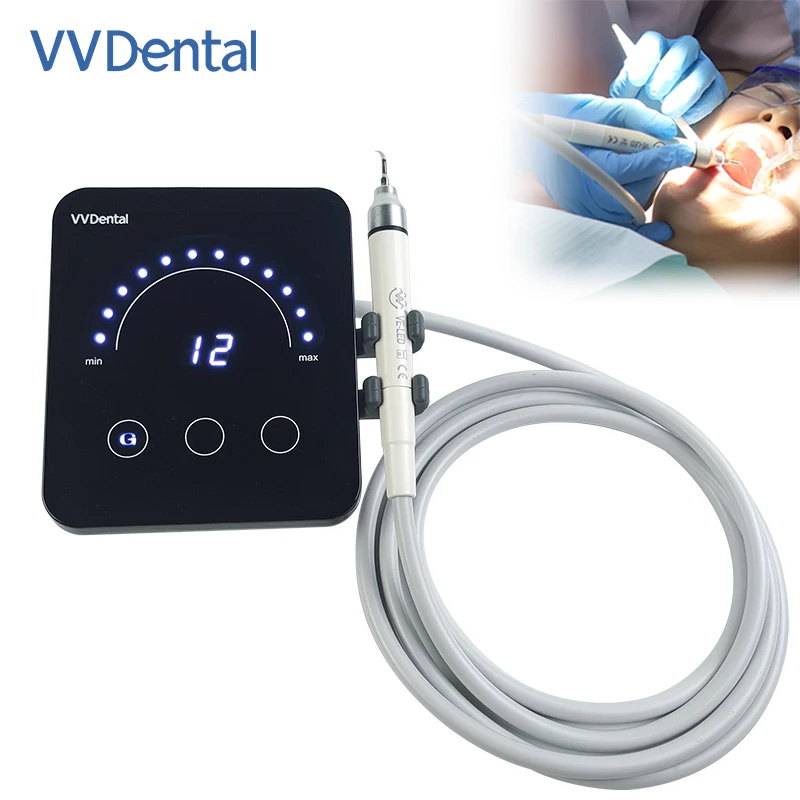 VVDental Ultrasonic Scaler Full Touch Screen Scaler with 5 Scaling Tips for Oral Removing Tooth Calculus Dentistry Tools