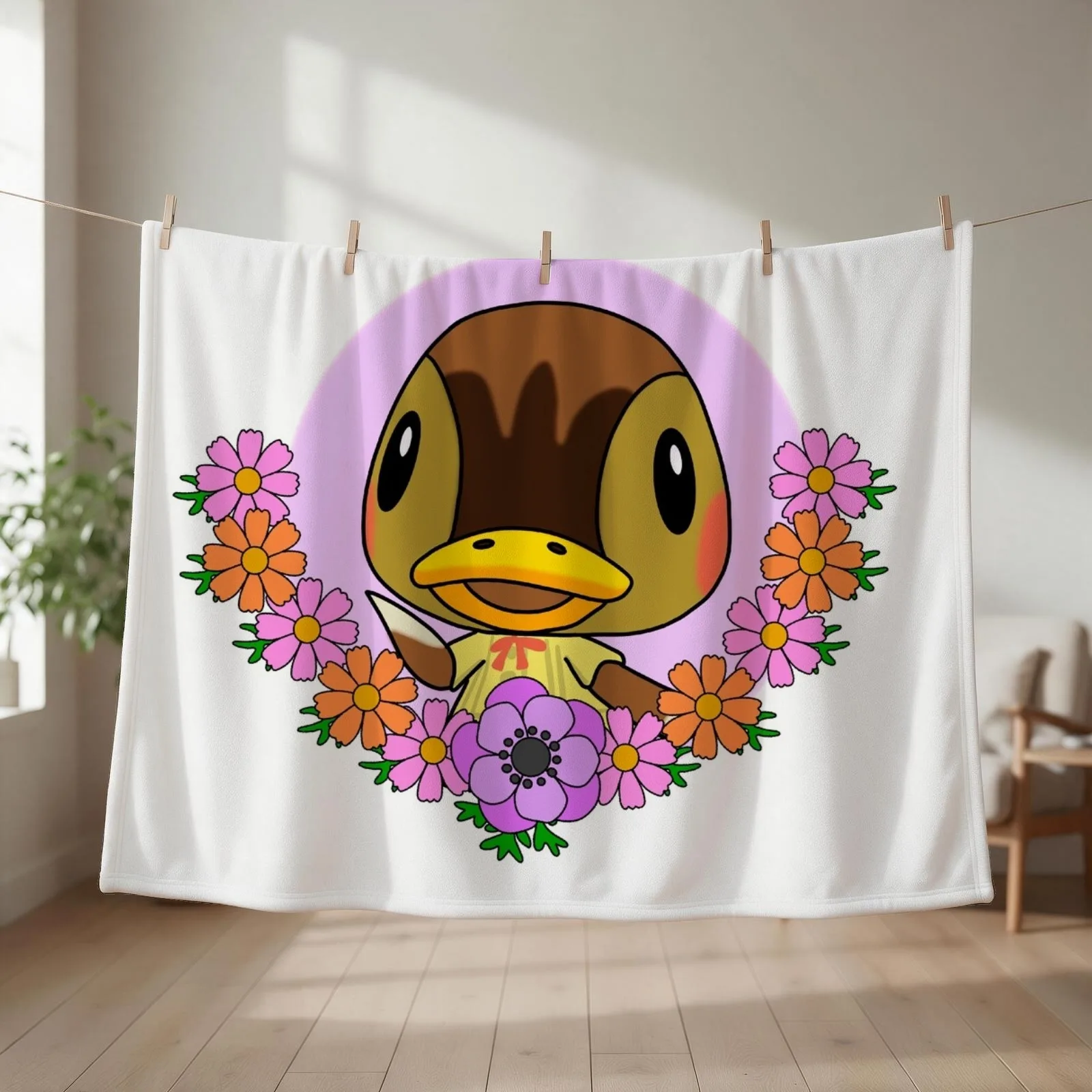 Little duck molly Throw Blanket Plush Soft Plush Plaid heavy to sleep For Sofa Thin Blankets