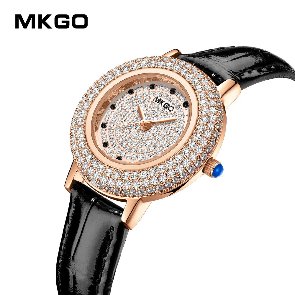 

Top Brand Luxury Women Wrist Watch Ladies Copper Shell Rose Gold Watch Leather Quartz Watch Clock Reloj Mujer Relogio Feminino