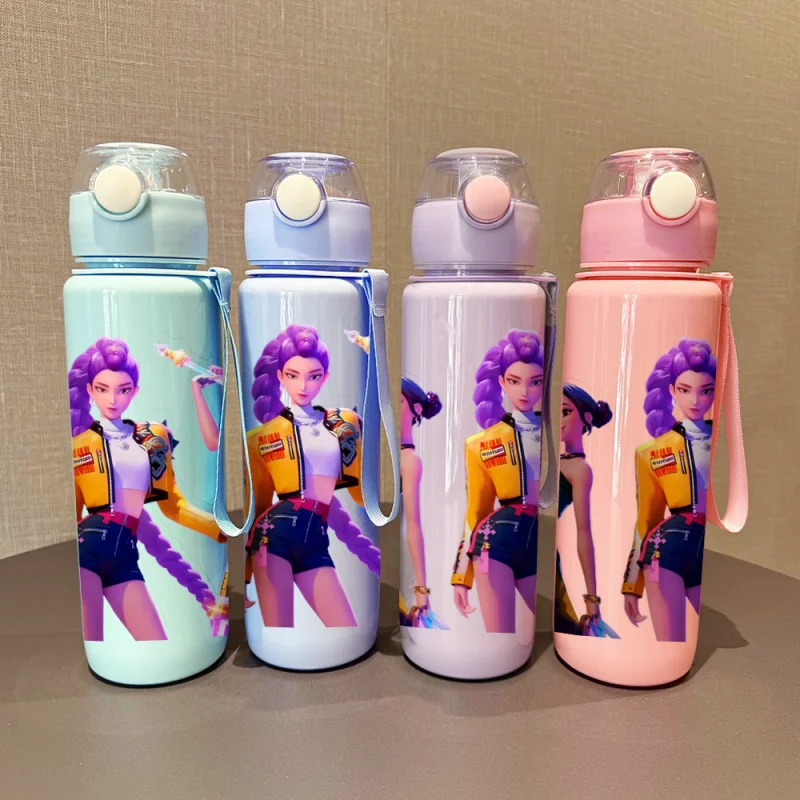 

3D Printed Kpop Demon Hunters Cartoon Water Bottle –Portable Fashion Cup-700ML Milk Juice Cup Drinking for Outdoor Travel