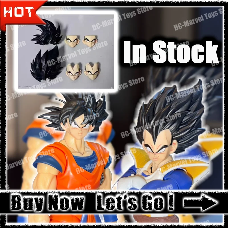 In Stock Lefma Re Dragon Ball Goku / Vegeta Headsculpt Accessories Package Fit Double Floating Head Anime Action Figures Toys