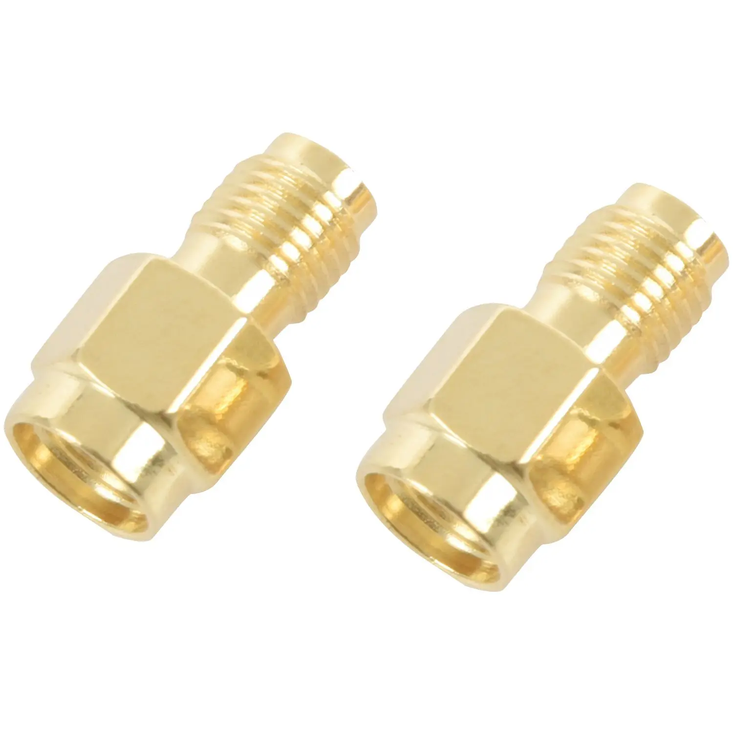 2PCS RF coaxial coax adapter SMA female to RP-SMA male