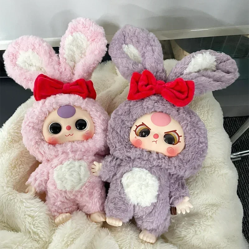 Baby Three 400% Plush Blind Box Toys Action Figure Kawaii Dolls Stuffed Doll Mysterious Box Collection Toy Surprise Gift Genuine