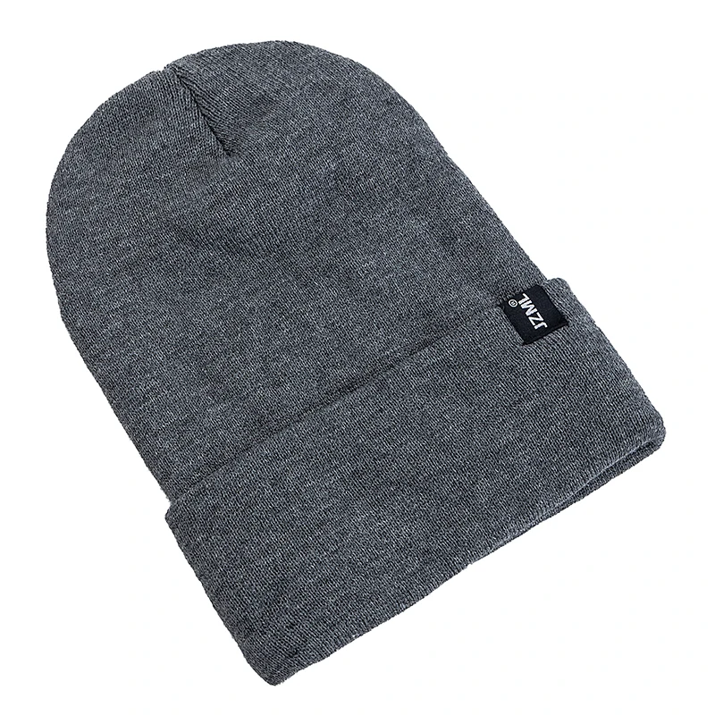 Neue Stil JZML Brief Plüsch Satin Gefüttert Antistatische Beanie Hut Herbst & Winter Hüte Für Männer Und Frauen Outdoor gestrickte Hüte – Detail 5