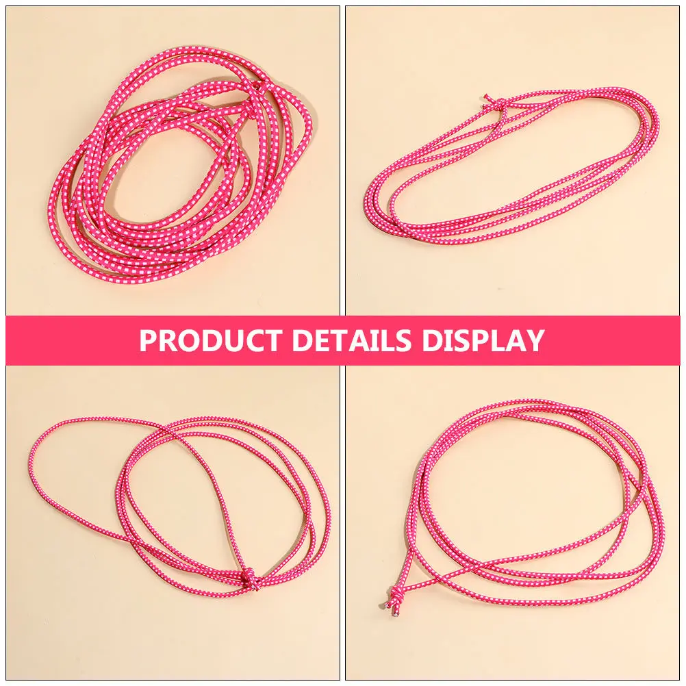 Kids Jump Rope Set 2 Pack Elastic Skipping Ropes for Indoor Outdoor Fitness Training and Family Exercise
