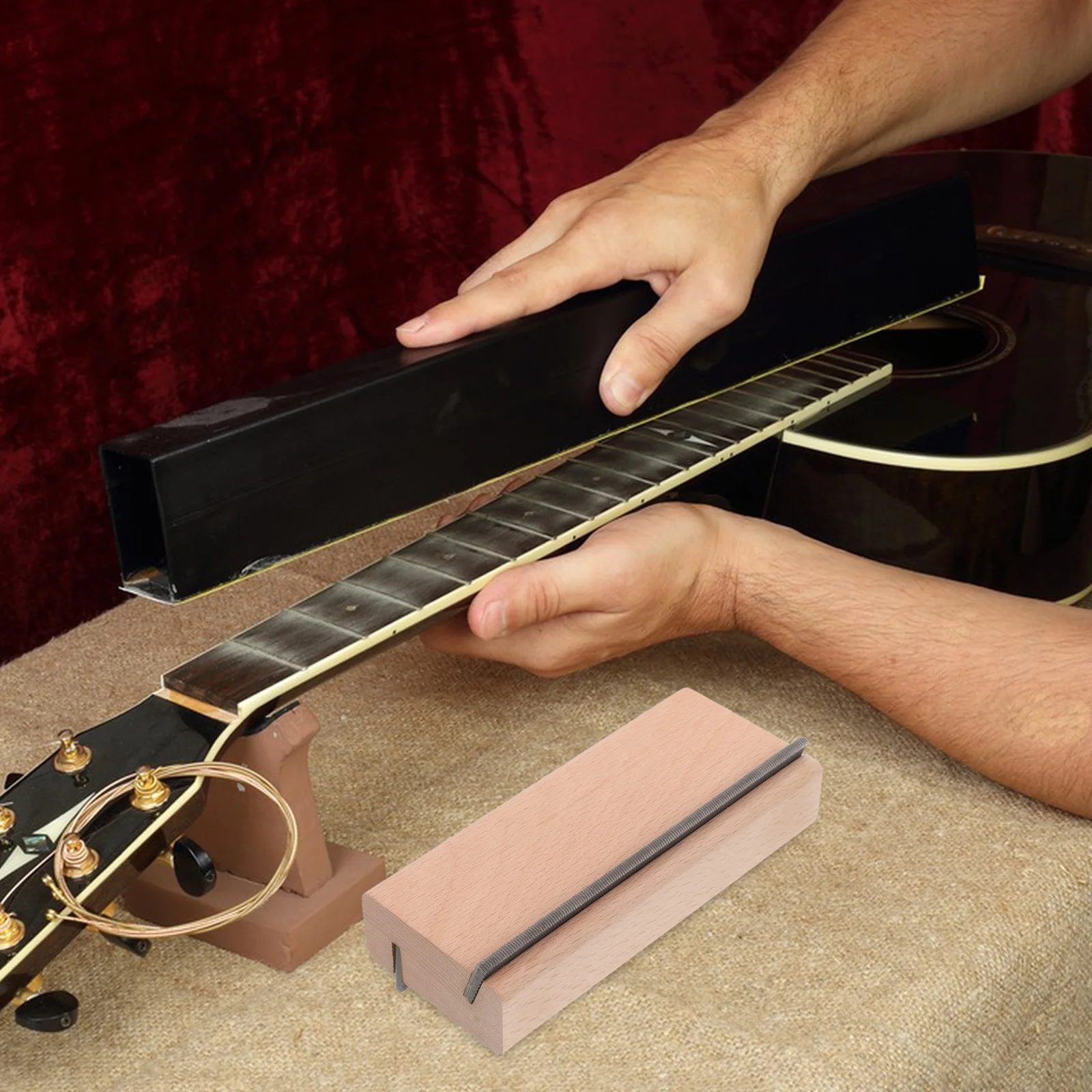 

Guitar Repair Tool Bass Accessories Fret End Smoother Leveling File Frets Dressing Polishing