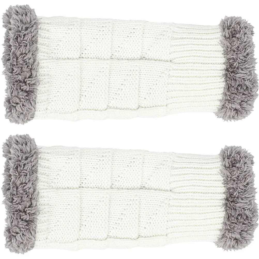 1 زوج محبوك قفازات مفتوحة الاصبع لوازم الشتاء مريحة الجلد ودية تخزين الحرارة داخلي في الهواء الطلق استخدام قفازات أنيقة