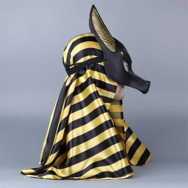 Cosplay Prop Egypt Anubis Cosplay Mask PVC Wolf Head Helmet Halloween Cosplay Accessories Party Show Costume Props