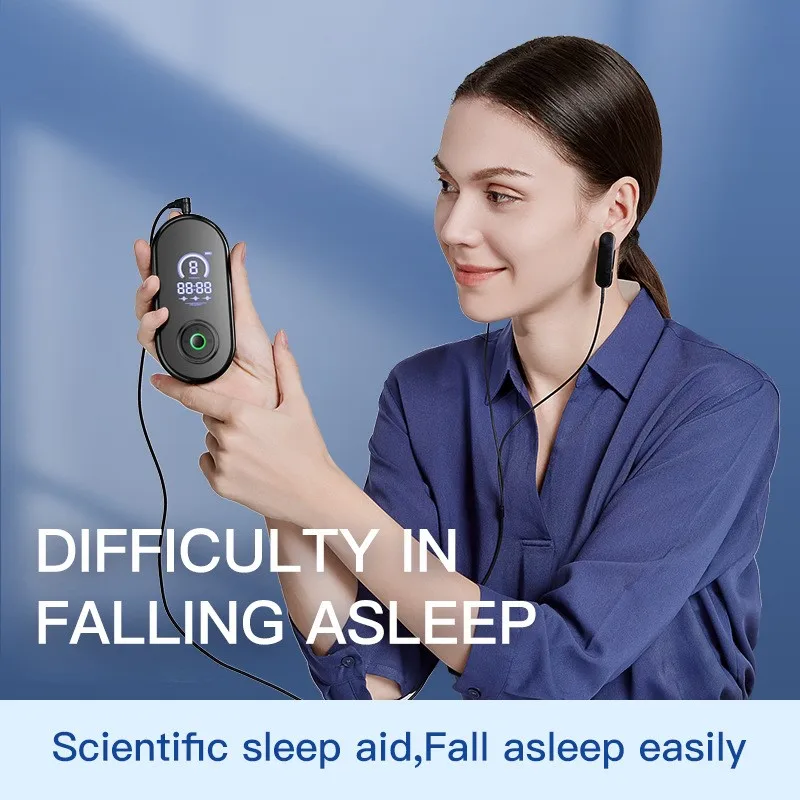 

CES Microcurrent Sleep Aid System - Drug-Free Insomnia Relief - Deep Sleep & Anxiety Relief Device for Better Rest