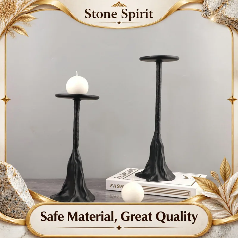 Home Decoration，candle Holders， Wedding Centerpieces for Tables， Living Room Desktop Resin Candle Holder Decoration，2 Pieces