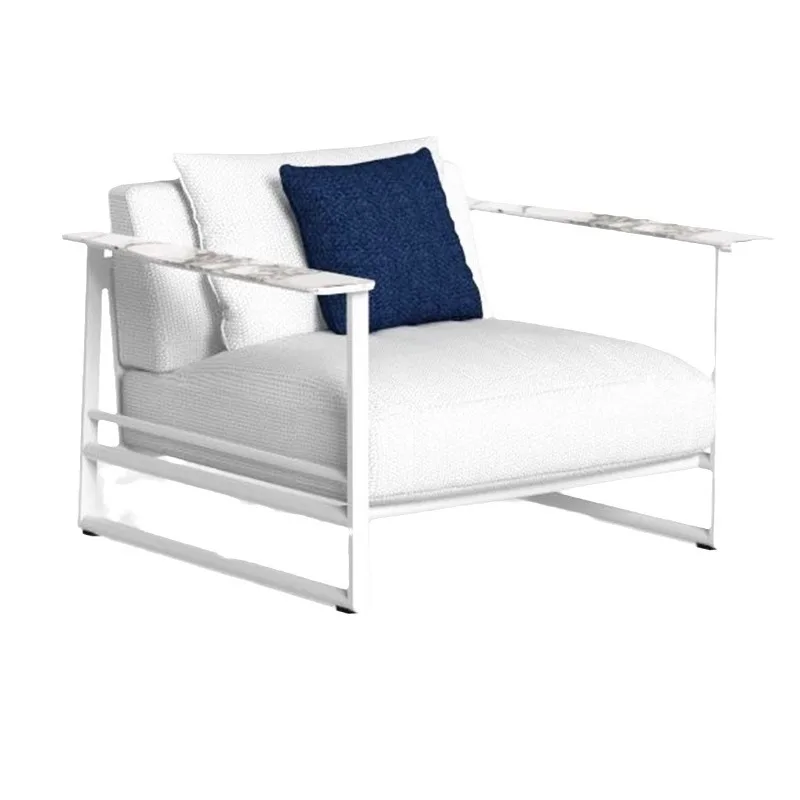 

Outdoor Sofa Stainless Steel Courtyard Terrace Hotel Sunscreen Seat Combination Sales Department Outdoor Furniture