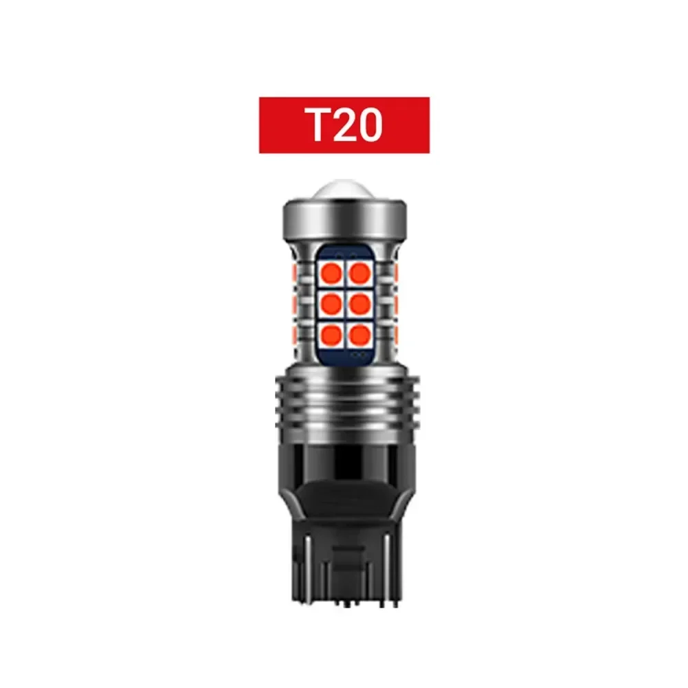 1 pz Rosso 1157/T20/1156 LED Strobe 5 volte Lampadine di Arresto Coda Lampeggiante Indicatore di Direzione Lampada 27SMD Luce Freno Luce di Guida