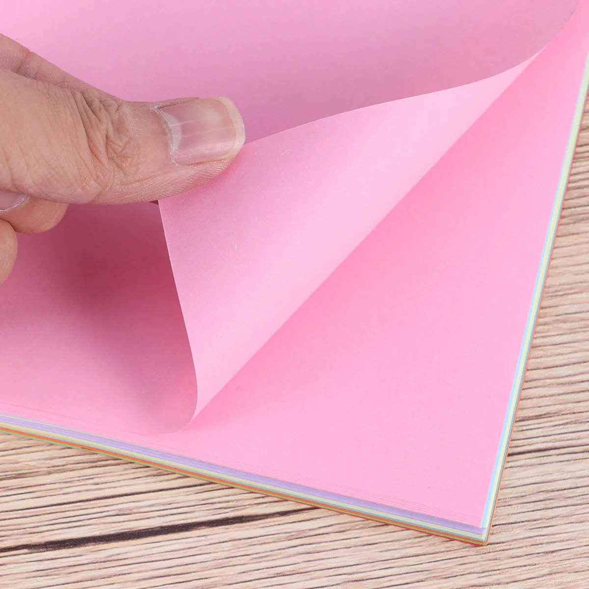 Feuilles d'origami colorées en papier de Construction, 100 pièces, bâton facile à couper pour les projets créatifs, outil d'apprentissage des activités éducatives A4